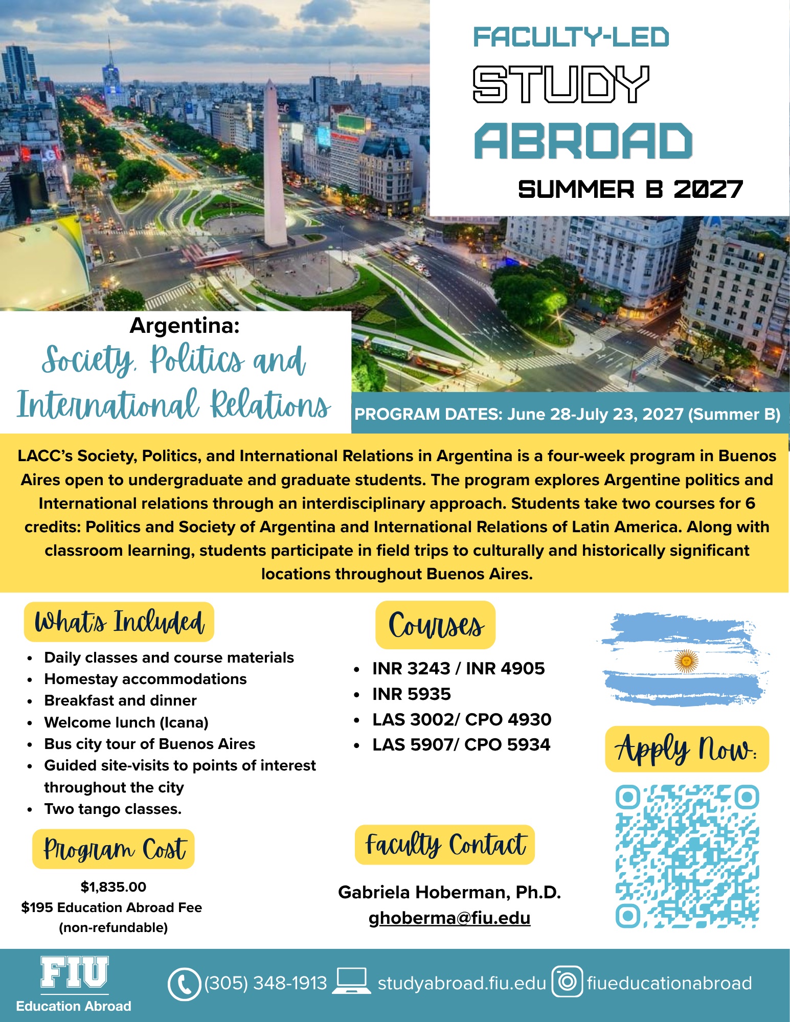 Argentina Fall D Program
